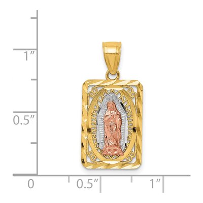 14K Two-Tone Gold Our of Guadalupe Pendant – view 4