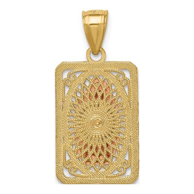 14K Two-Tone Gold Our of Guadalupe Pendant – view 5