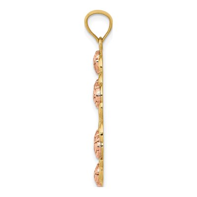 14K Two-Tone Gold Our of Guadalupe Pendant – view 3