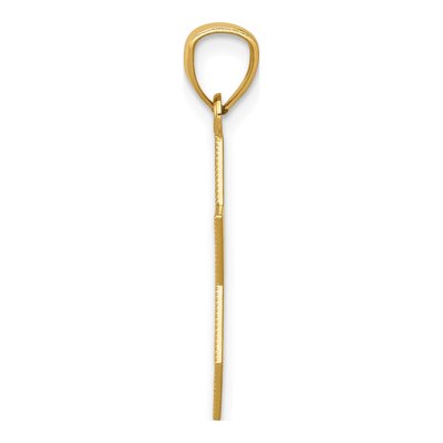 14K Yellow Gold Star of David Chai Pendant – view 3