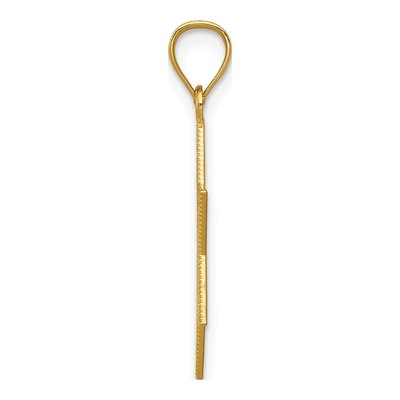 14K Yellow Gold Diamond-Cut Star of David Pendant – view 3
