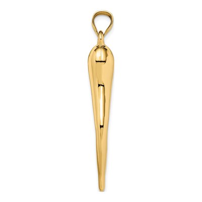 14K Yellow Gold Horn Pendant – view 3