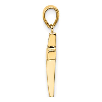 14K Yellow Gold Cross Pendant – view 3