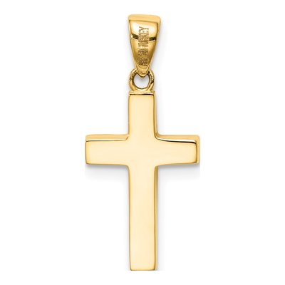 14K Yellow Gold Cross Pendant – view 4