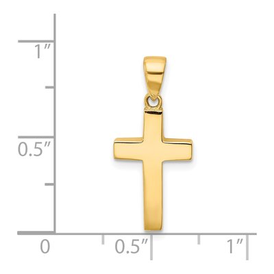 14K Yellow Gold Cross Pendant – view 5