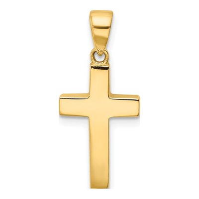 14K Yellow Gold Cross Pendant
