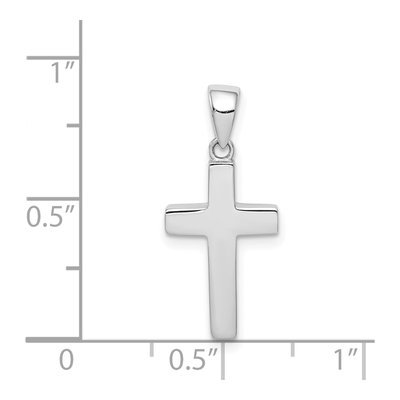 14K White Gold Cross Pendant – view 5