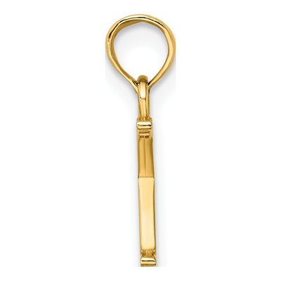 14K Yellow Gold Letter K Pendant – view 3