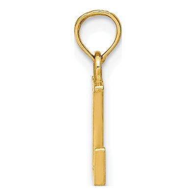 14K Yellow Gold Letter L Pendant – view 3