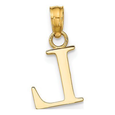 14K Yellow Gold Letter L Pendant – view 5