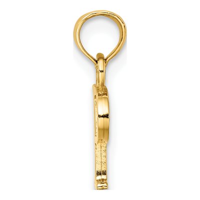 14K Yellow Gold Letter P Pendant – view 3