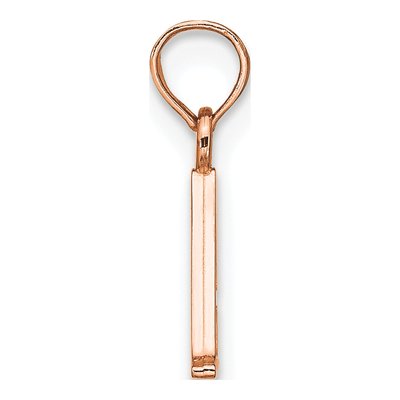 14K Rose Gold Letter A Pendant – view 3