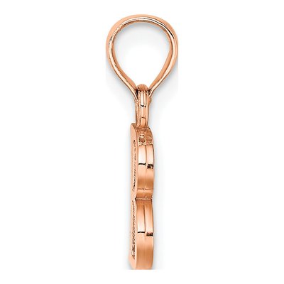 14K Rose Gold Letter B Pendant – view 3