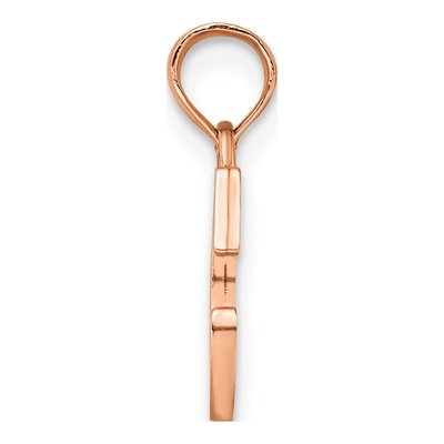 14K Rose Gold Letter C Pendant – view 3