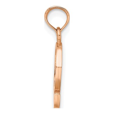 14K Rose Gold Letter Q Pendant – view 3