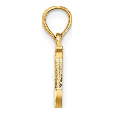 14K Yellow Gold Letter U Pendant – view 2