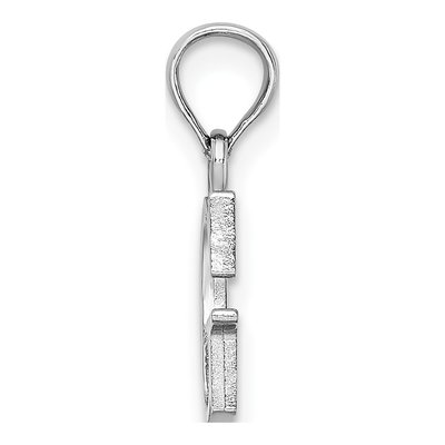14K White Gold Letter G Pendant – view 3