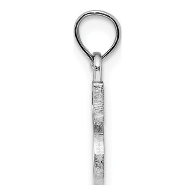 14K White Gold Letter S Pendant – view 3
