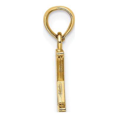 14K Yellow Gold Letter X Pendant – view 2