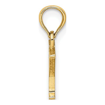 14K Yellow Gold Letter Y Pendant – view 2