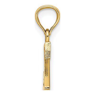 14K Yellow Gold Letter Z Pendant – view 2
