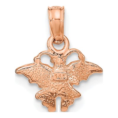 14K Rose Gold Mini Butterfly Pendant – view 5