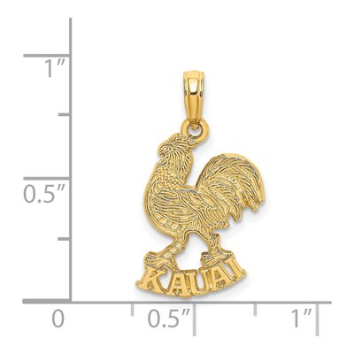 14K Yellow Gold Rooster Pendant – view 5