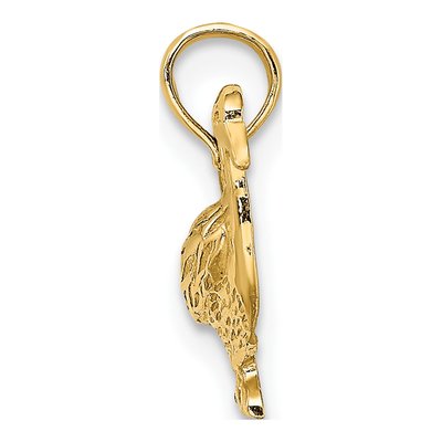 14K Yellow Gold Goose Pendant – view 3