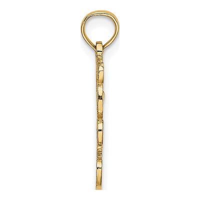 14K Yellow Gold Teddy Bear Pendant – view 3