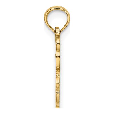 14K Yellow Gold Teddy Bear Pendant – view 3