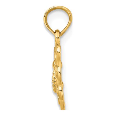 14K Yellow Gold Cut-Out Butterfly Charm – view 3