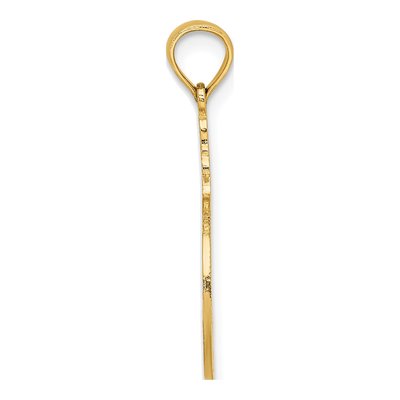 14K Yellow Gold Flamingos Circle Charm – view 3