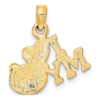 14K Yellow Gold I Heart My Cat Charm – view 5