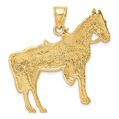 14K Yellow Gold Horse Pendant – view 5