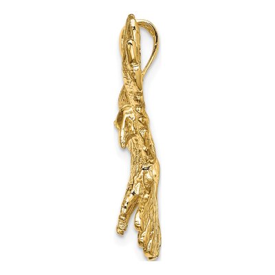 14K Yellow Gold Eagle Flying Charm – view 3