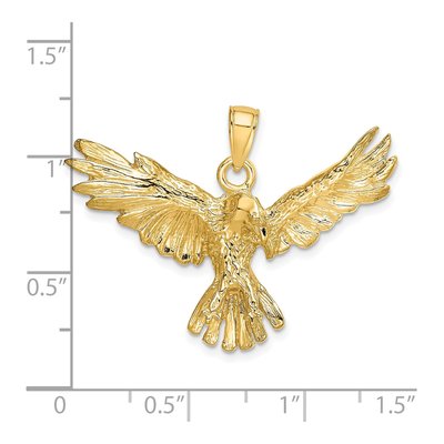 14K Yellow Gold Eagle Flying Charm – view 4