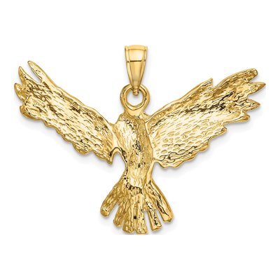 14K Yellow Gold Eagle Flying Charm – view 5