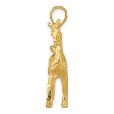 14K Yellow Gold 3-D Horse Pendant – view 3