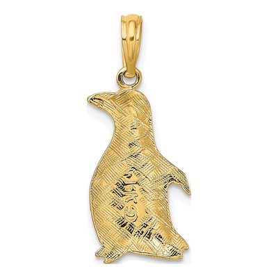 14K Yellow Gold Penguin Pendant – view 5