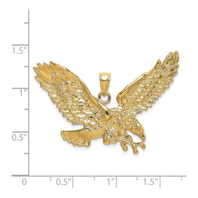 14K Yellow Gold Eagle Pendant – view 4
