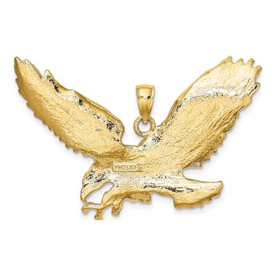 14K Yellow Gold Eagle Pendant – view 5
