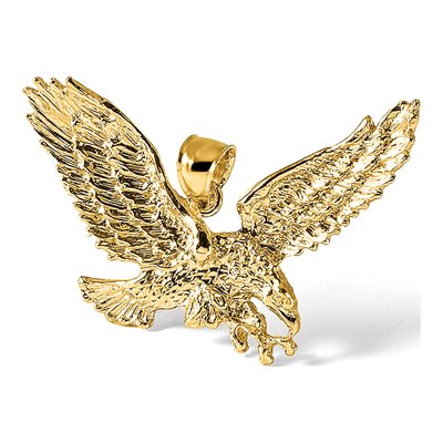 14K Yellow Gold Eagle Pendant – view 6