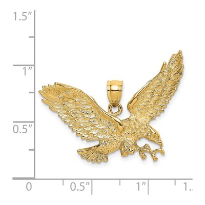14K Yellow Gold Eagle Pendant – view 4