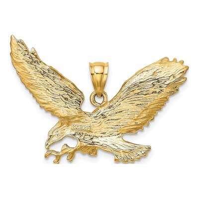 14K Yellow Gold Eagle Pendant – view 5