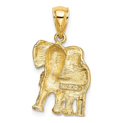 14K Yellow Gold Elephant Charm – view 5