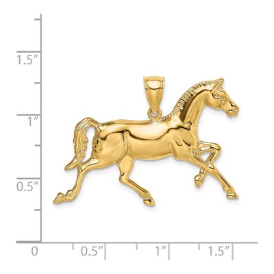 14K Yellow Gold Horse Charm – view 4
