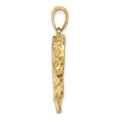 14K Yellow Gold Horse Head Charm – view 3