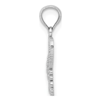 14K White Gold Butterfly Pendant – view 3
