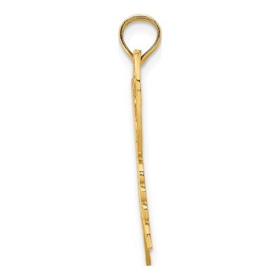 14K Yellow Gold Cut-Out Butterfly Pendant – view 3
