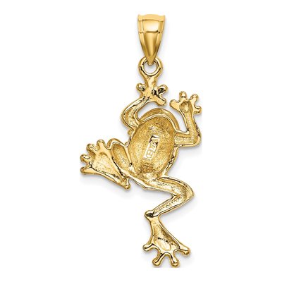 14K Yellow Gold Frog Charm – view 4